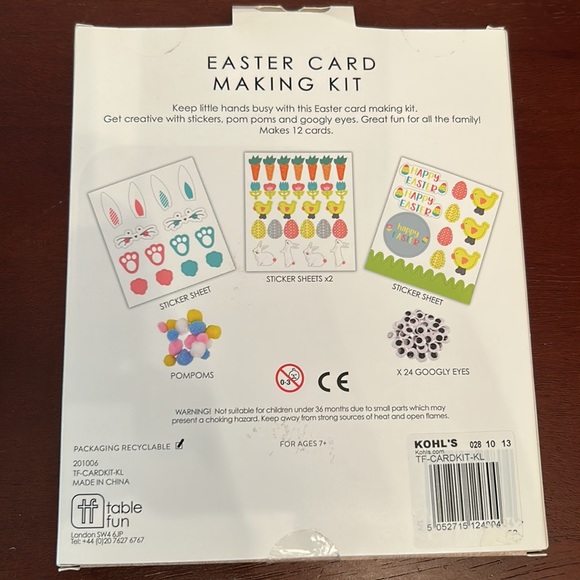 Easter Card Making Kit 12 Cards - Picture 2 of 2